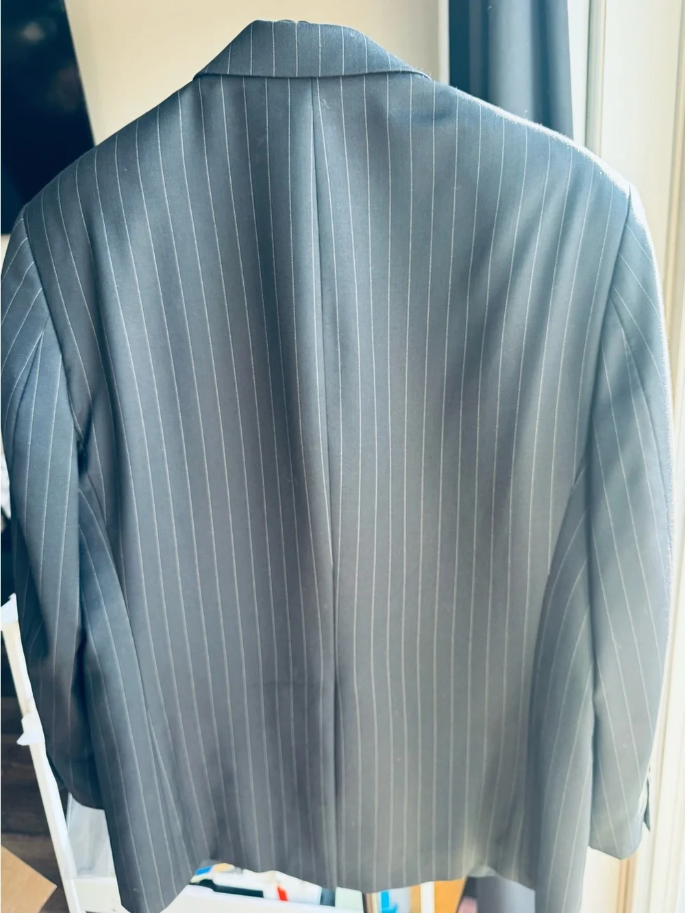 Lauren Ralph Lauren Men’s Gray Pinstriped Wool Blazer size 40s